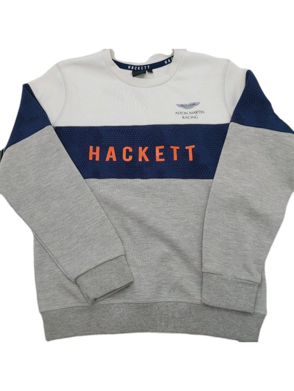 Hackett London Aston Martin Racing Kids Sweatshirt Size 11 / 12 Blue White